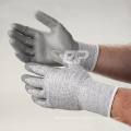 Anti Cut Level 5 13G HPPE Liner PU Coated EN 388 Cut Resistant Gloves